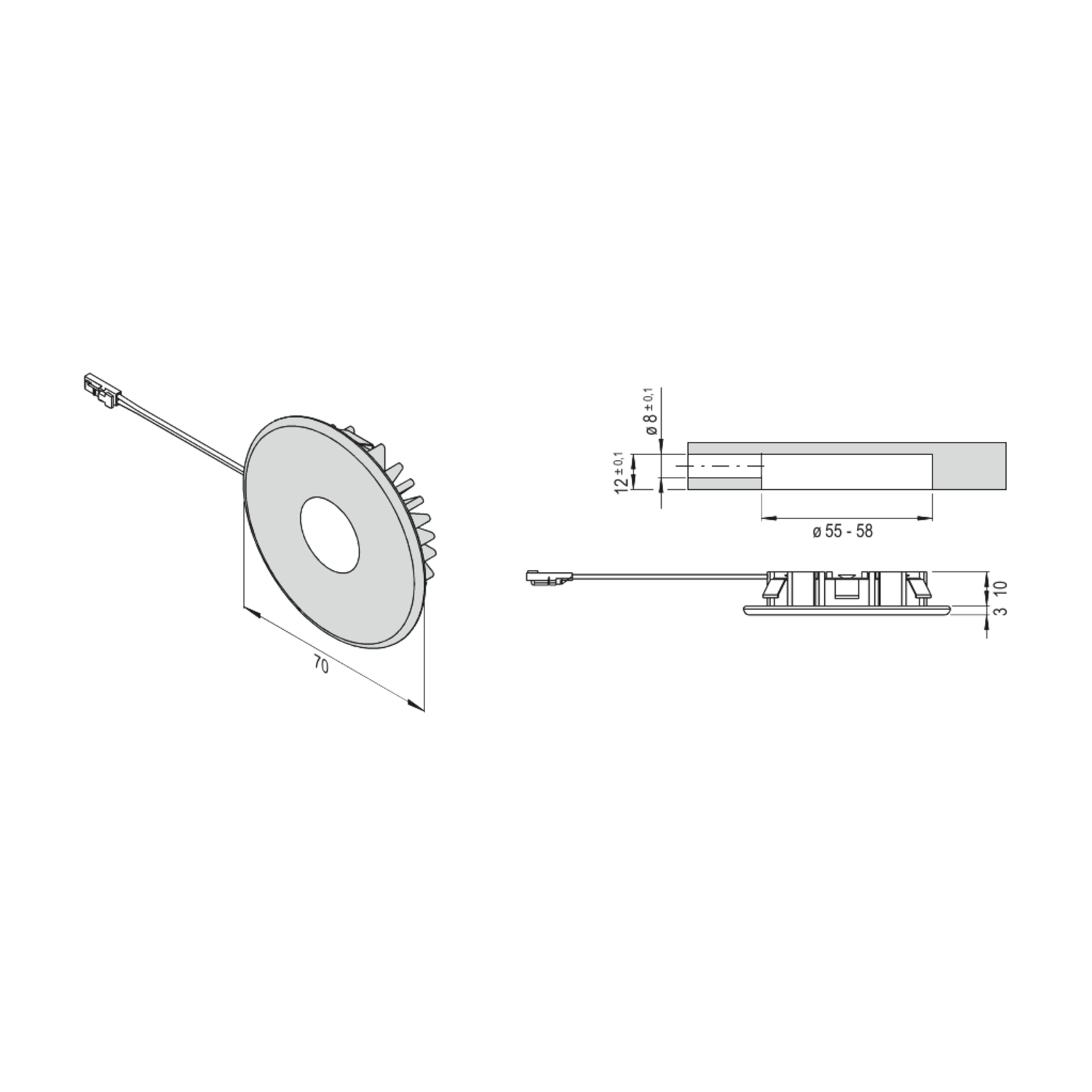 Led Emotion super Light 2.9w, 12V, 3000K-6500K RVS