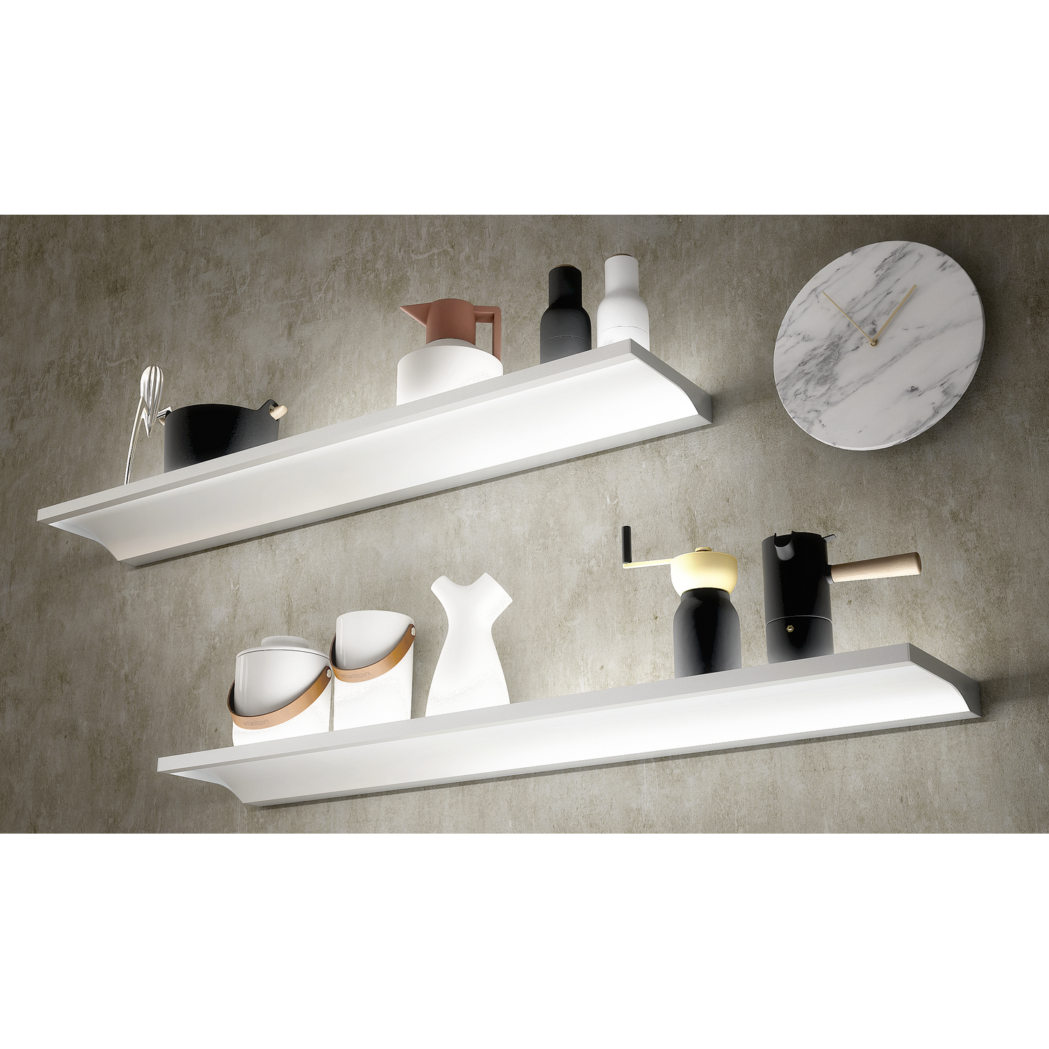 Teo Slim led glastablet 600mm 6,56W 3000K alu