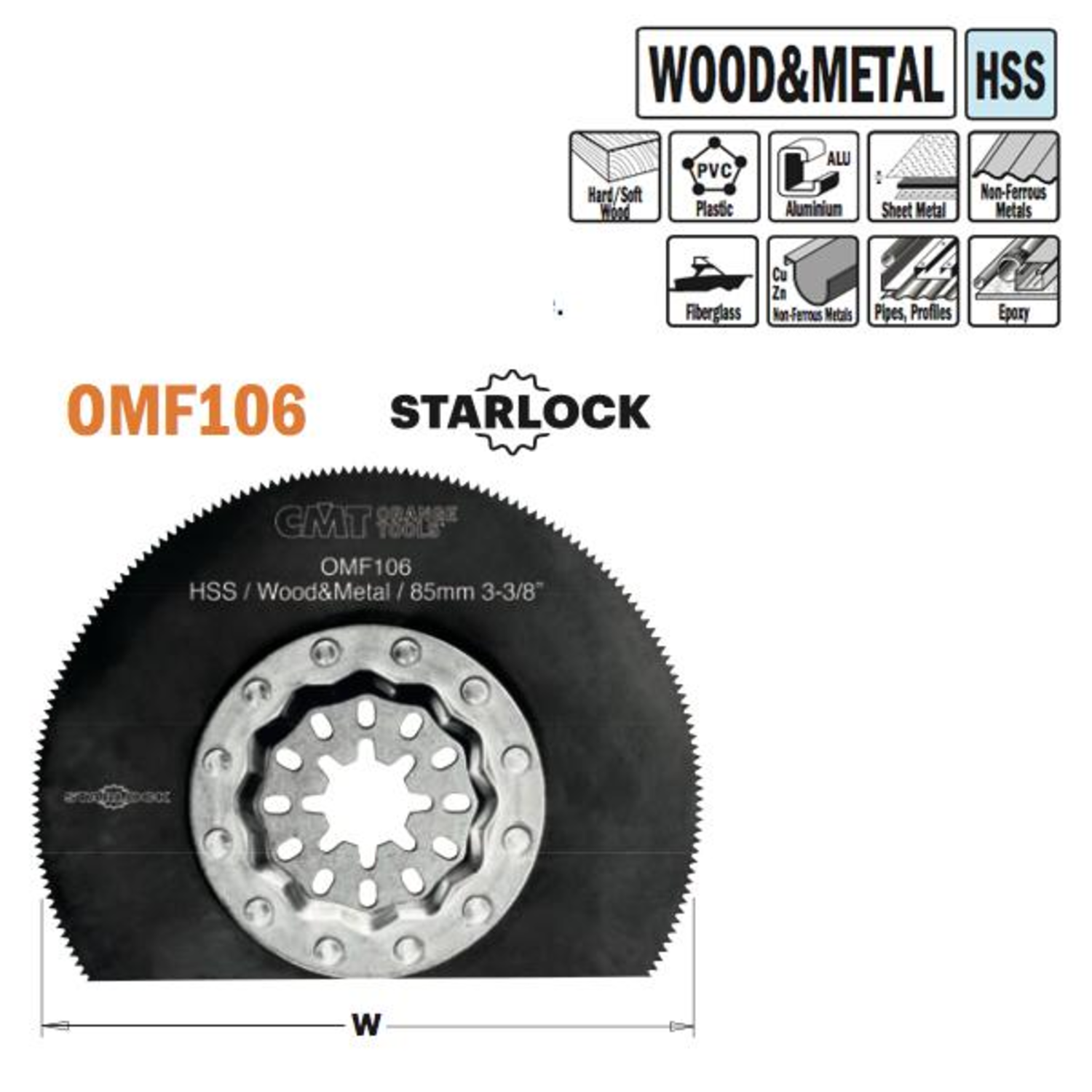 85mm rond zaagblad hss-1 st-d=w=85/k=k=0,5/ p=ts=1,34/z=19