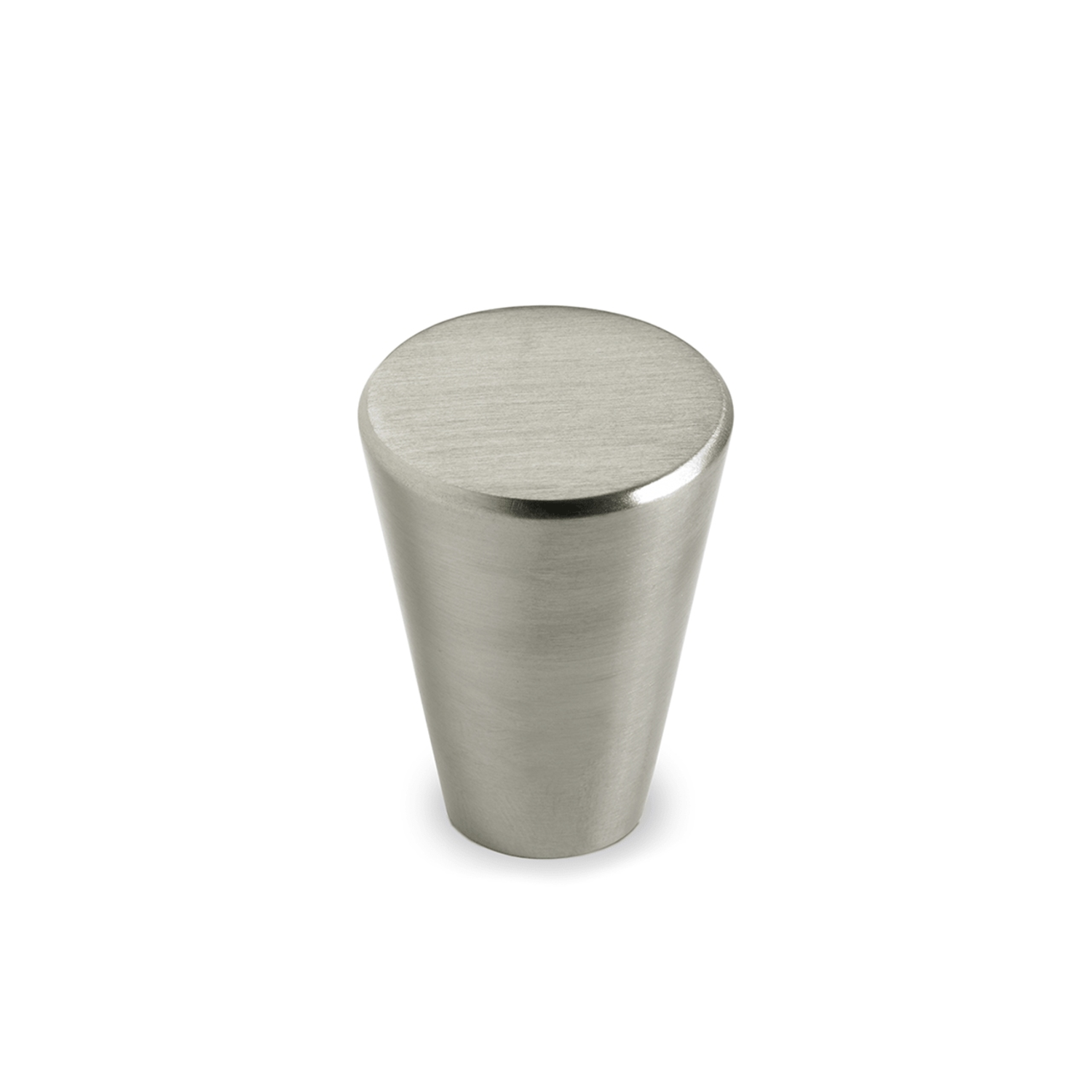 Knop Onex, H 30 mm, ø 22 mm, roestvrij staal geborsteld