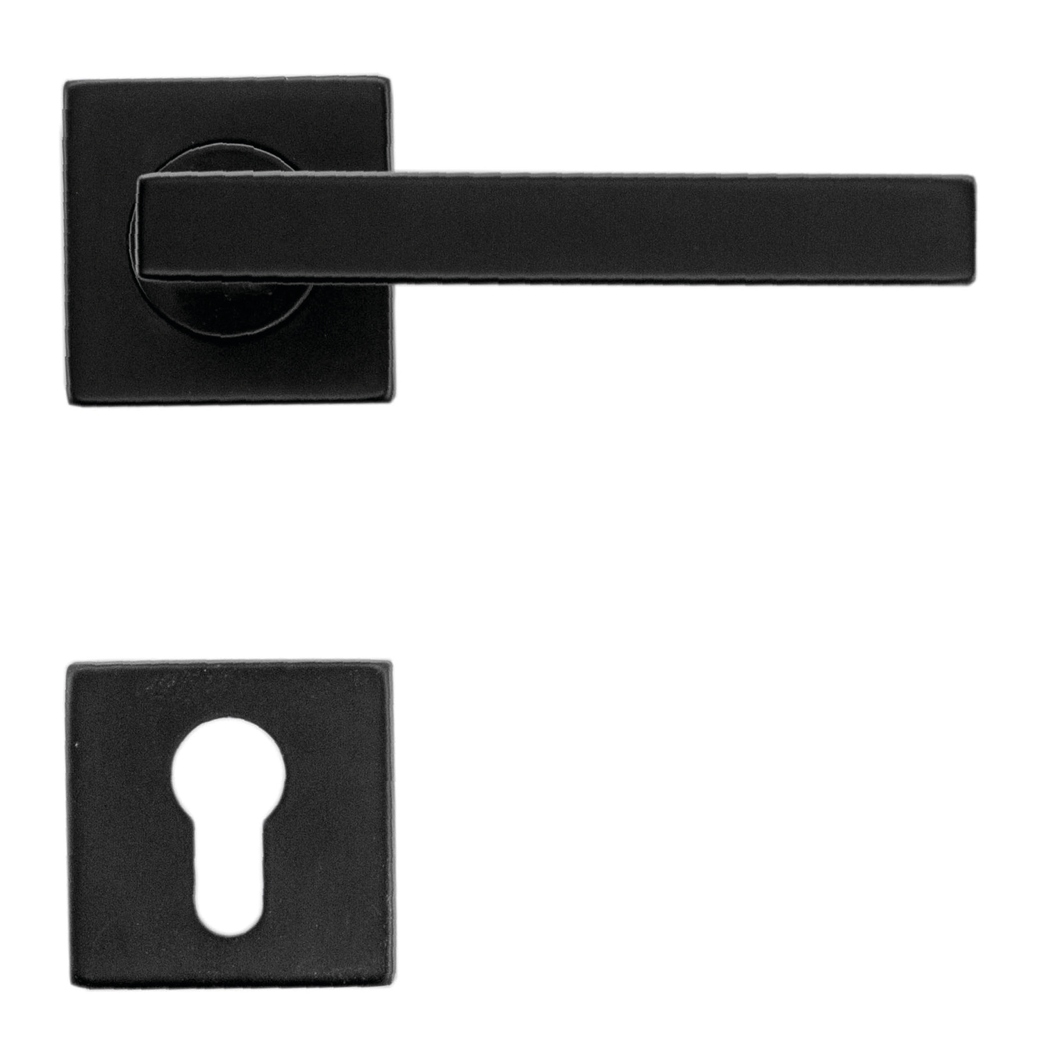 Deurkruk Pro kubic shape 16mm zwart r+e cyl