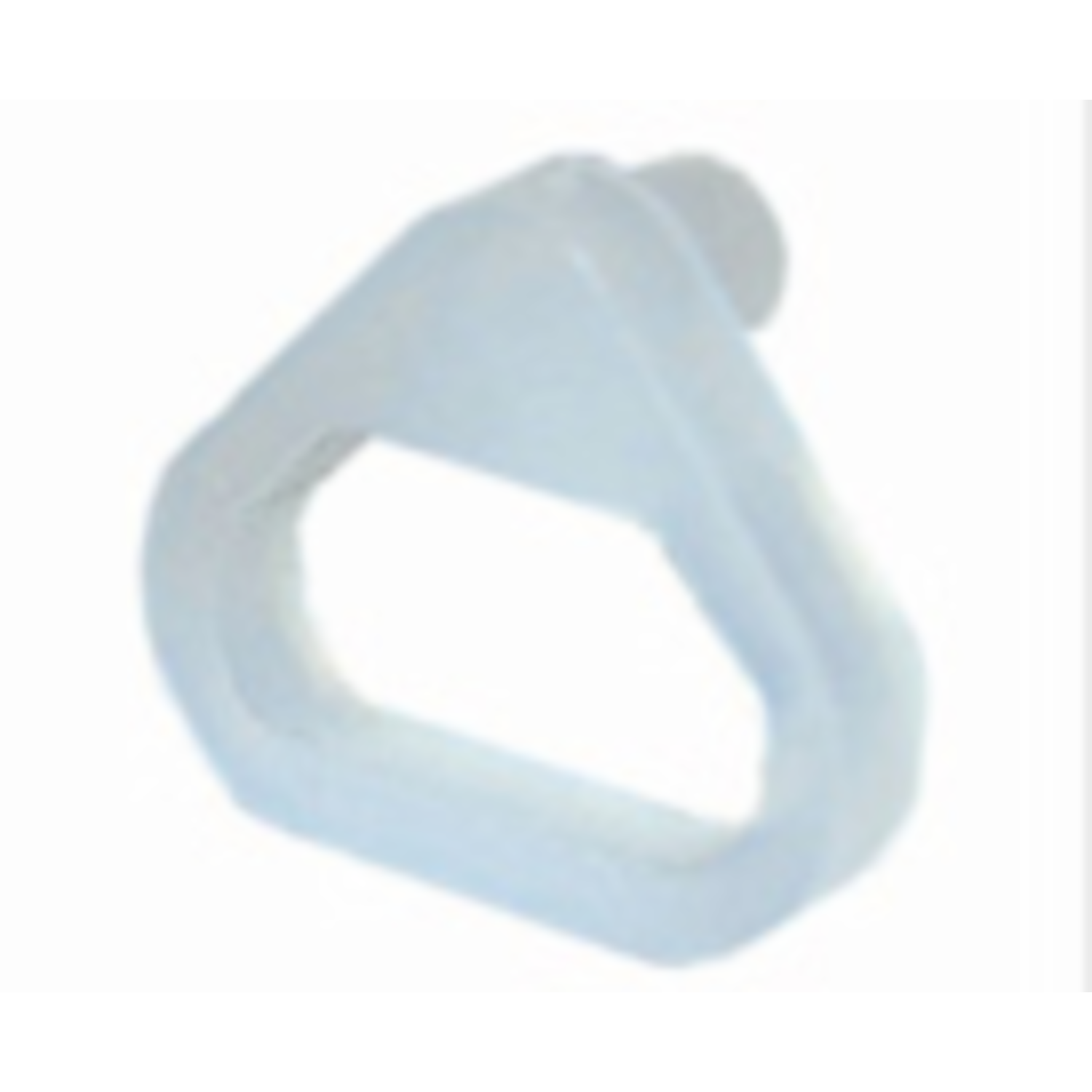 Bodemklem ovaal in kunststof wit klein