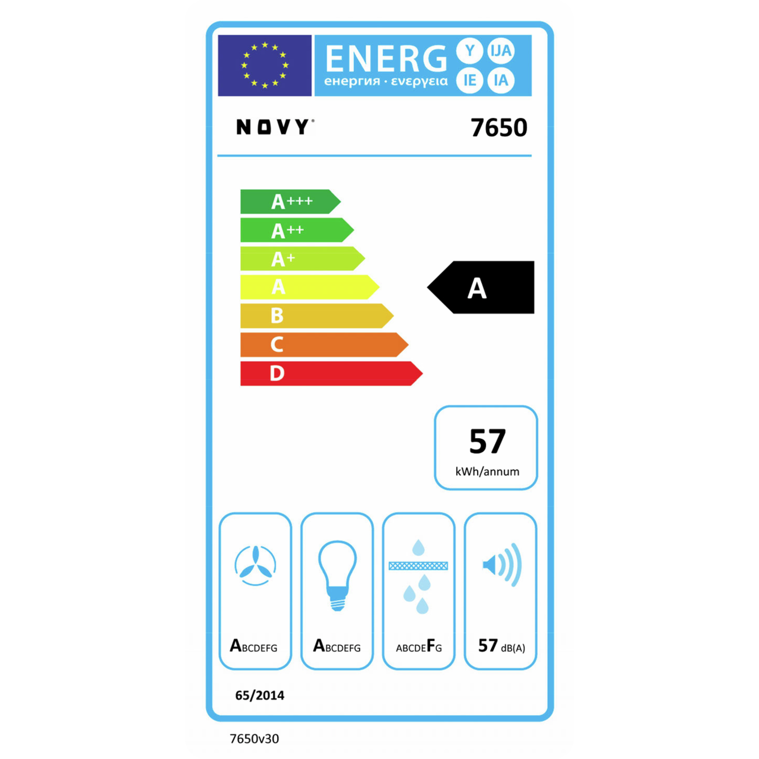 Novy Flatline 100 cm RVS eiland