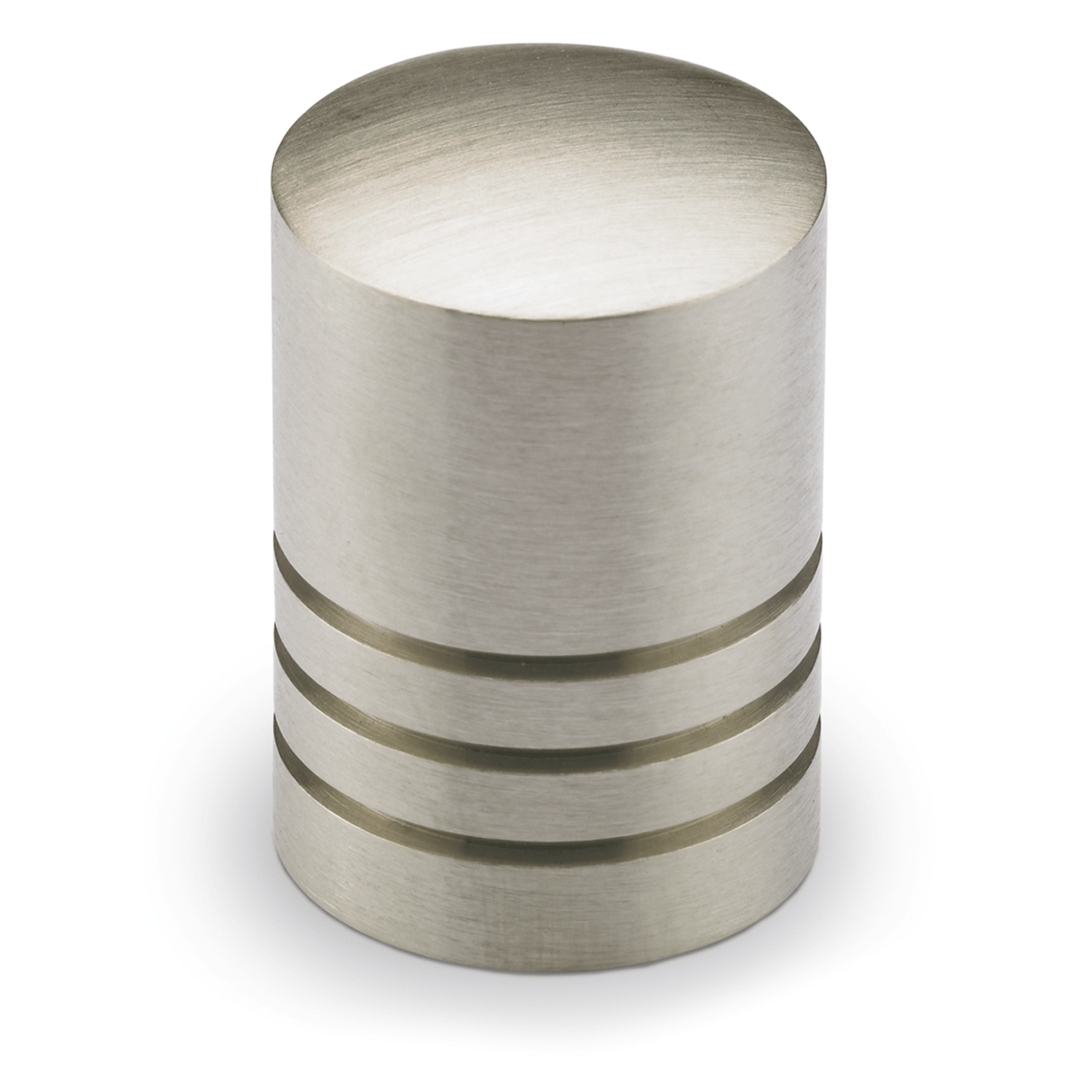 Knop Agrinum, H 26 mm, ø 18 mm, roestvrij staal geborsteld