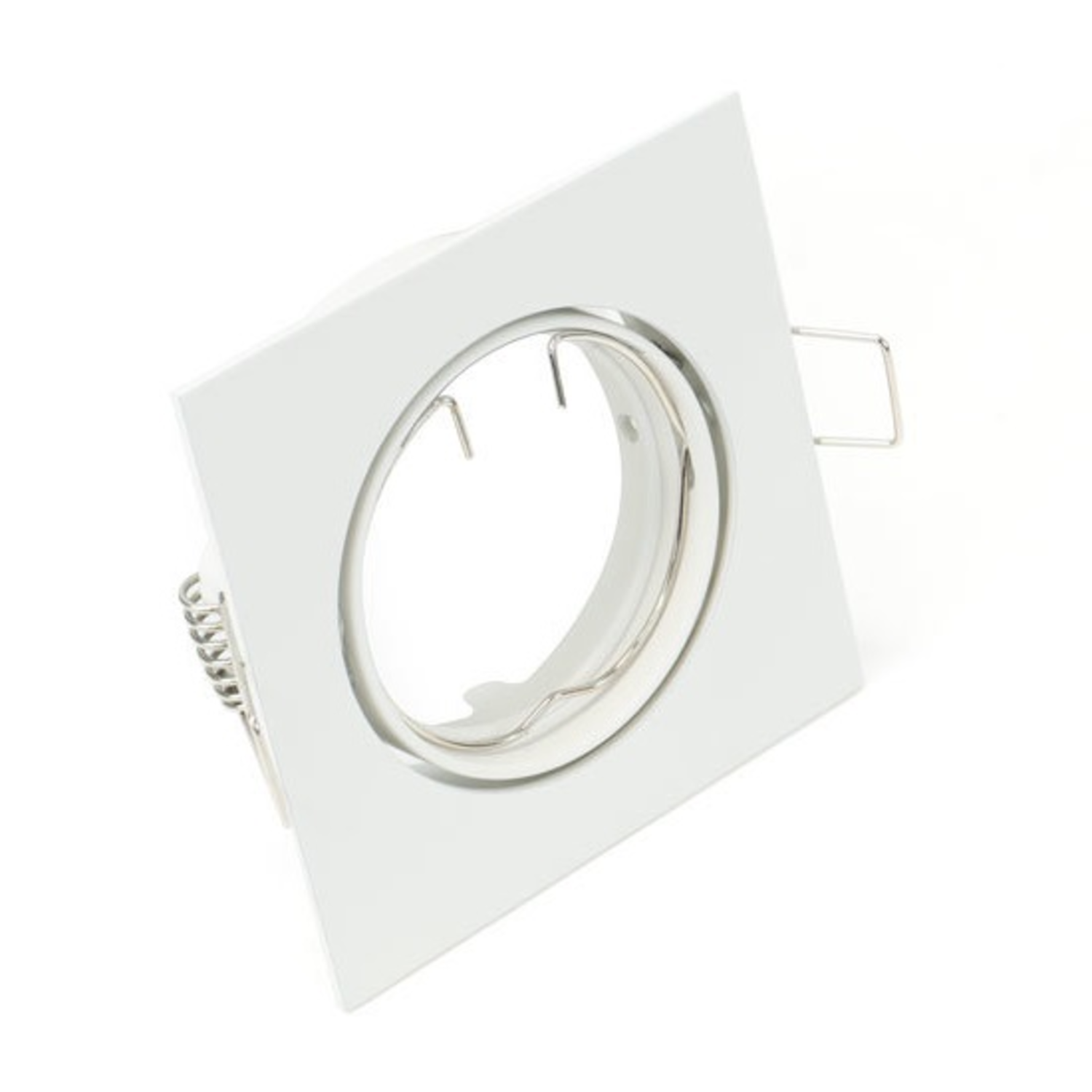 Spot inbouw 75x75mm vast wit - boordiameter 60mm