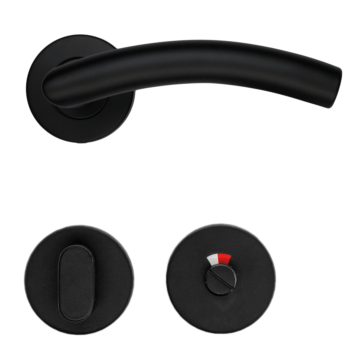 Deurkruk Pro gi shape 19mm zwart r+wc