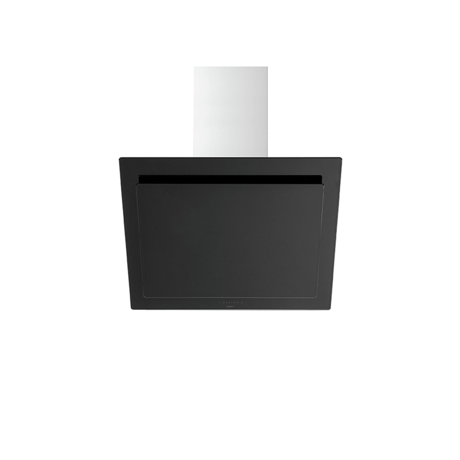 Novy Vision 75 cm zwart glas wanddampkap