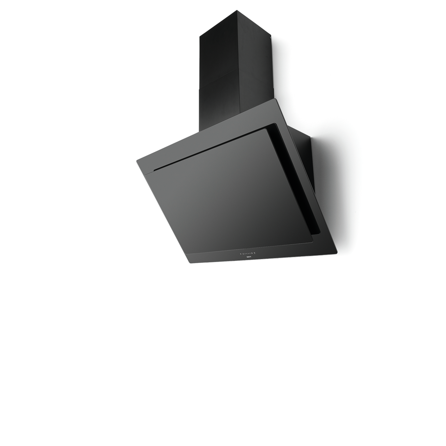 Novy Vision 90 cm zwart glas Zwart wanddampkap