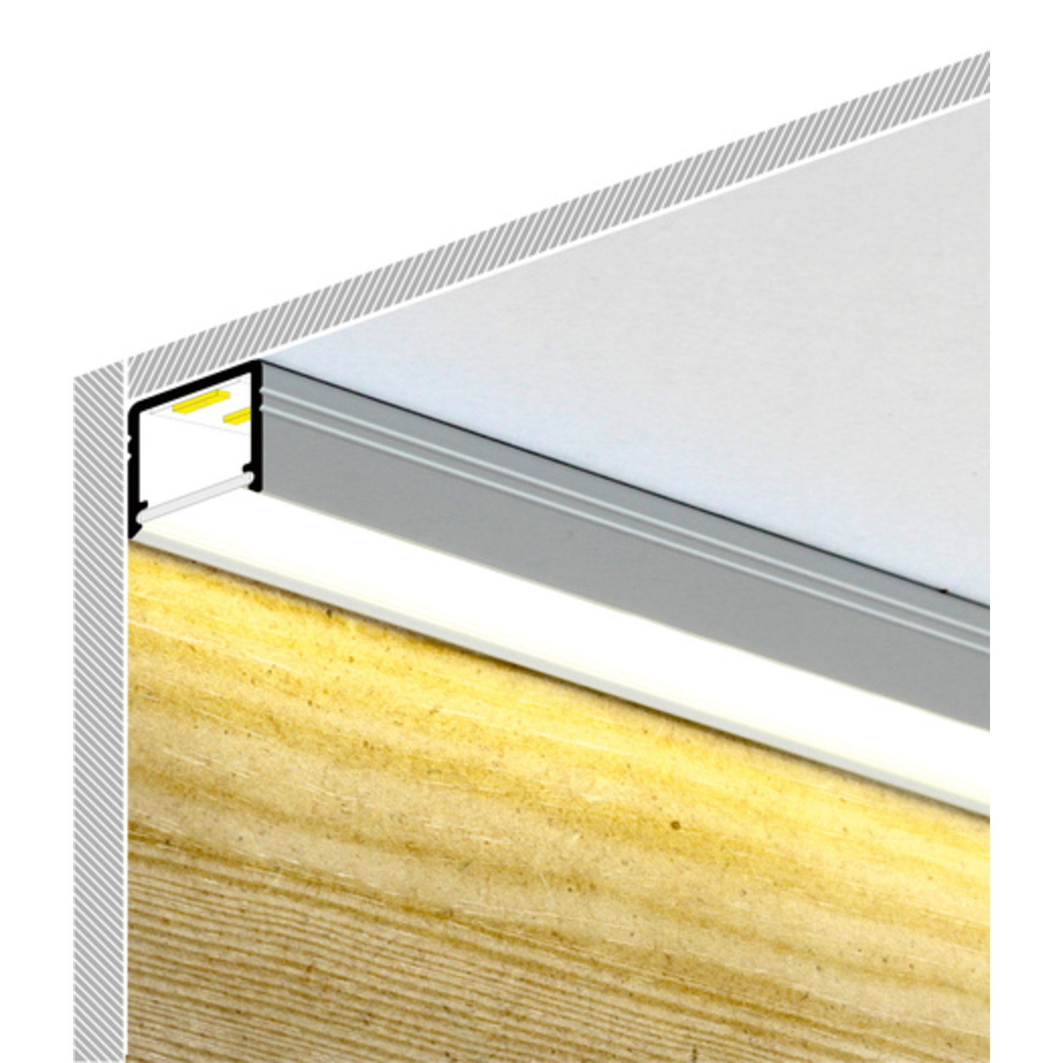 Led profiel Smart10 A Z 2000 wit