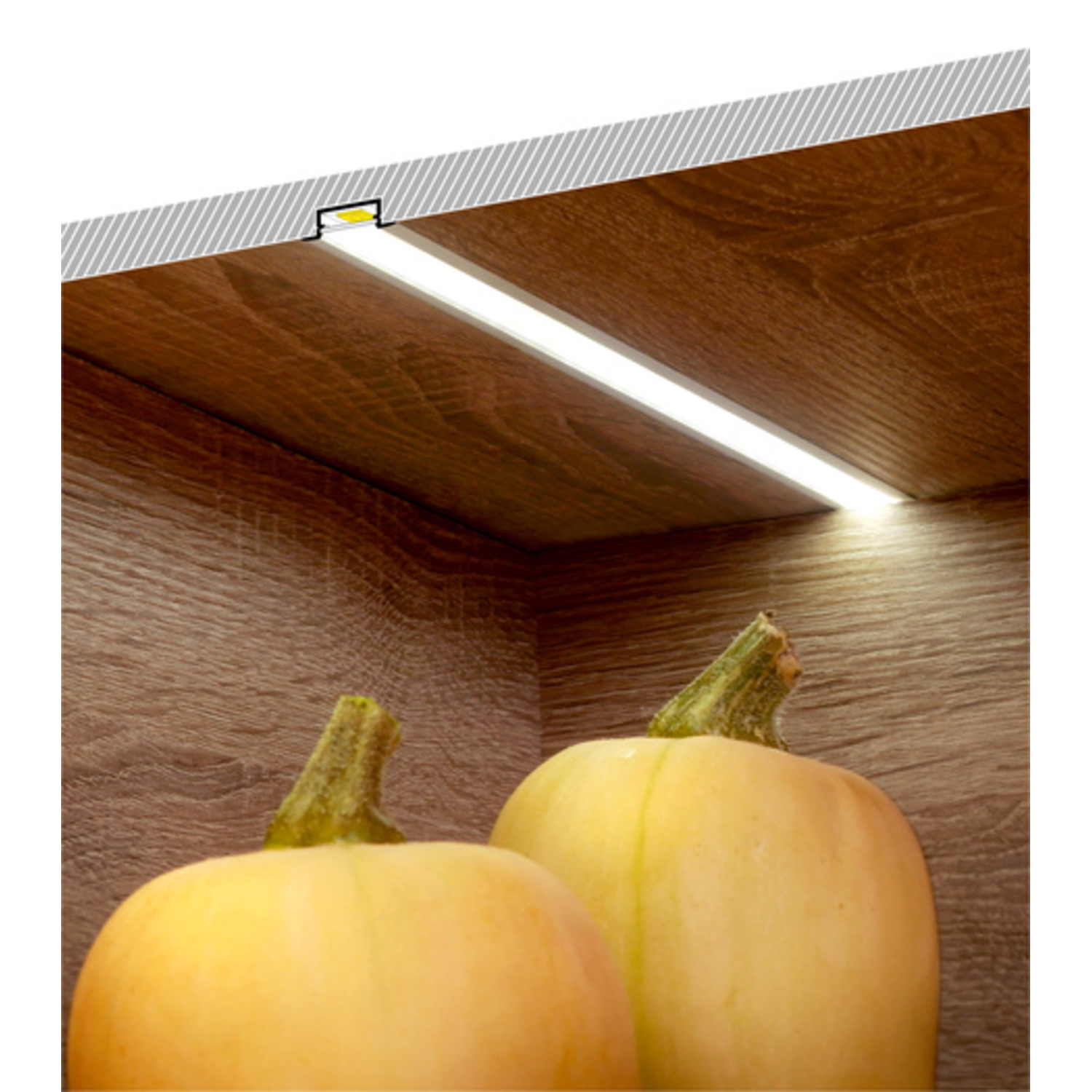 Led profiel Begtin12 JC/S 3000 geanodiseerd