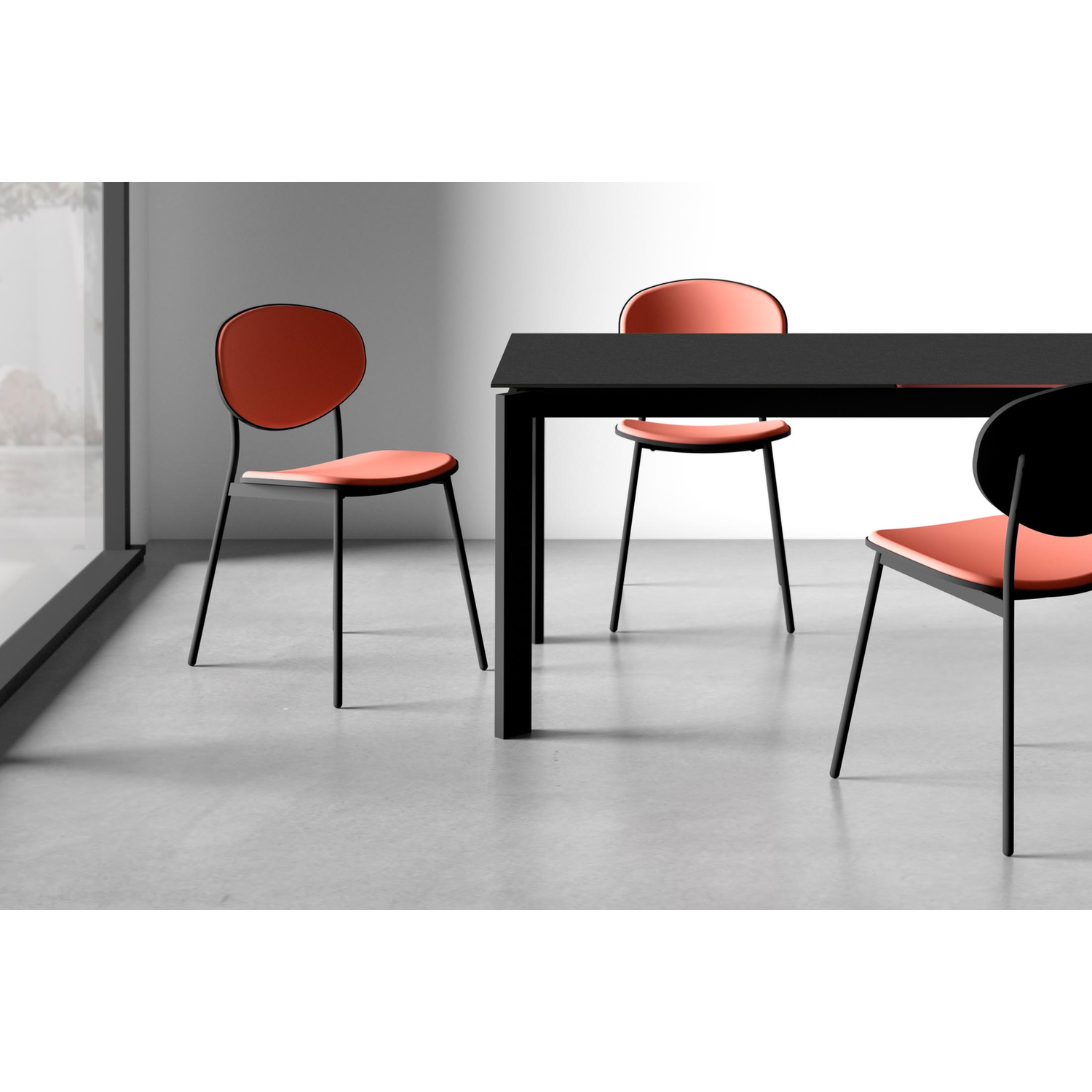 Tafel uitsch. poker 120x80 zwart-keramisch basalt