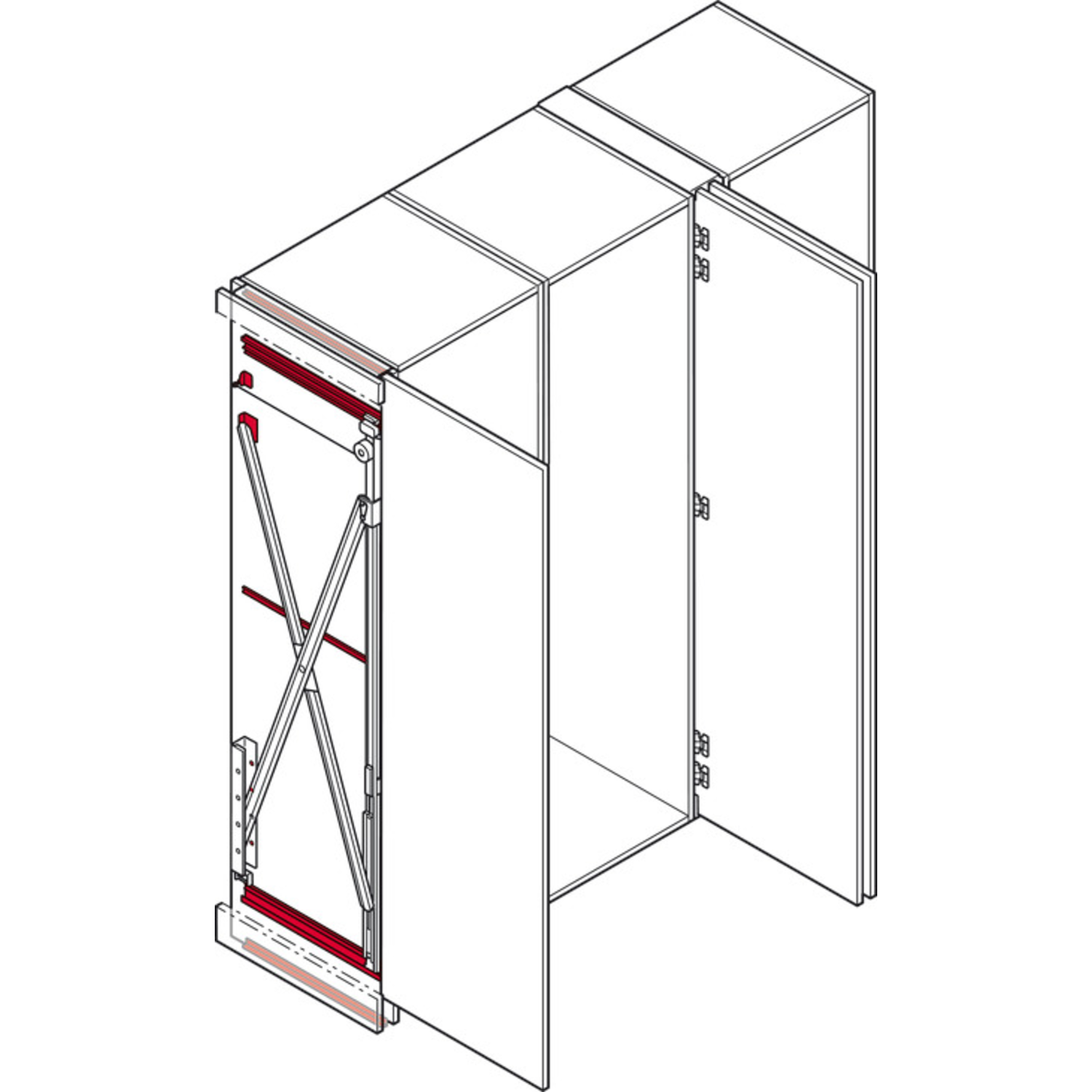 Hawa Concepta 35 1950-2300 links pre-mounted