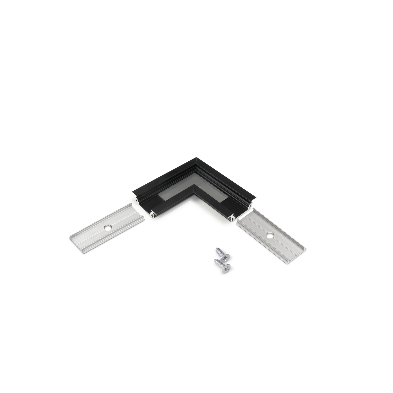 Led hoekprofiel 90° groove10 zwart geanodiseerd