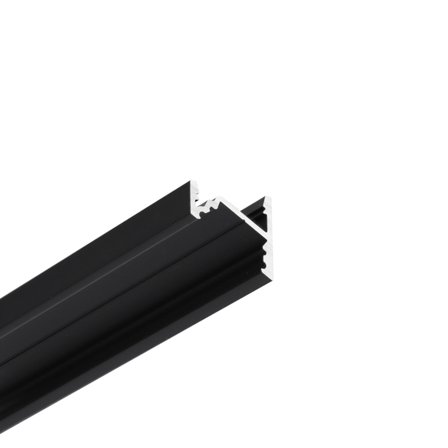Led profiel corner10 c/u1 2000 zwart geanodiseerd