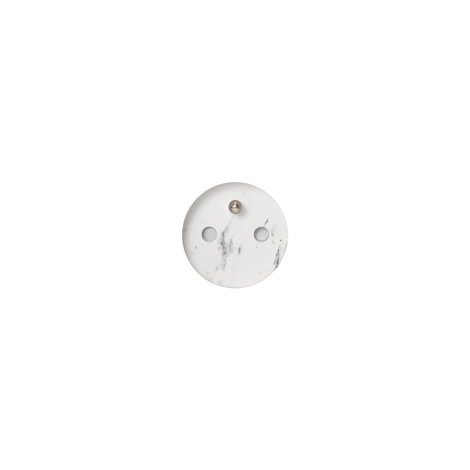 Rond 3.0 - Stone Backfit stopcontact type E - penaarding wit