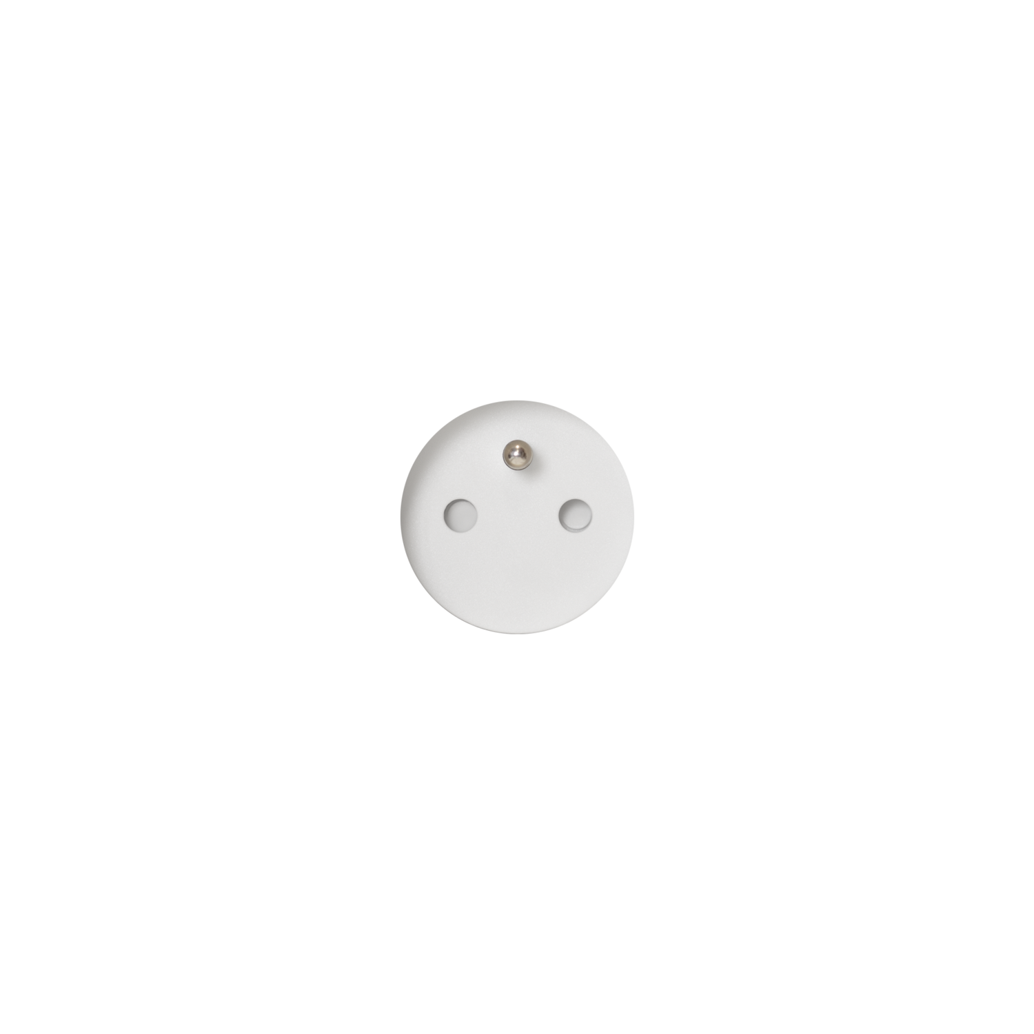 Rond 3.0 - Stone Backfit stopcontact type E - penaarding wit
