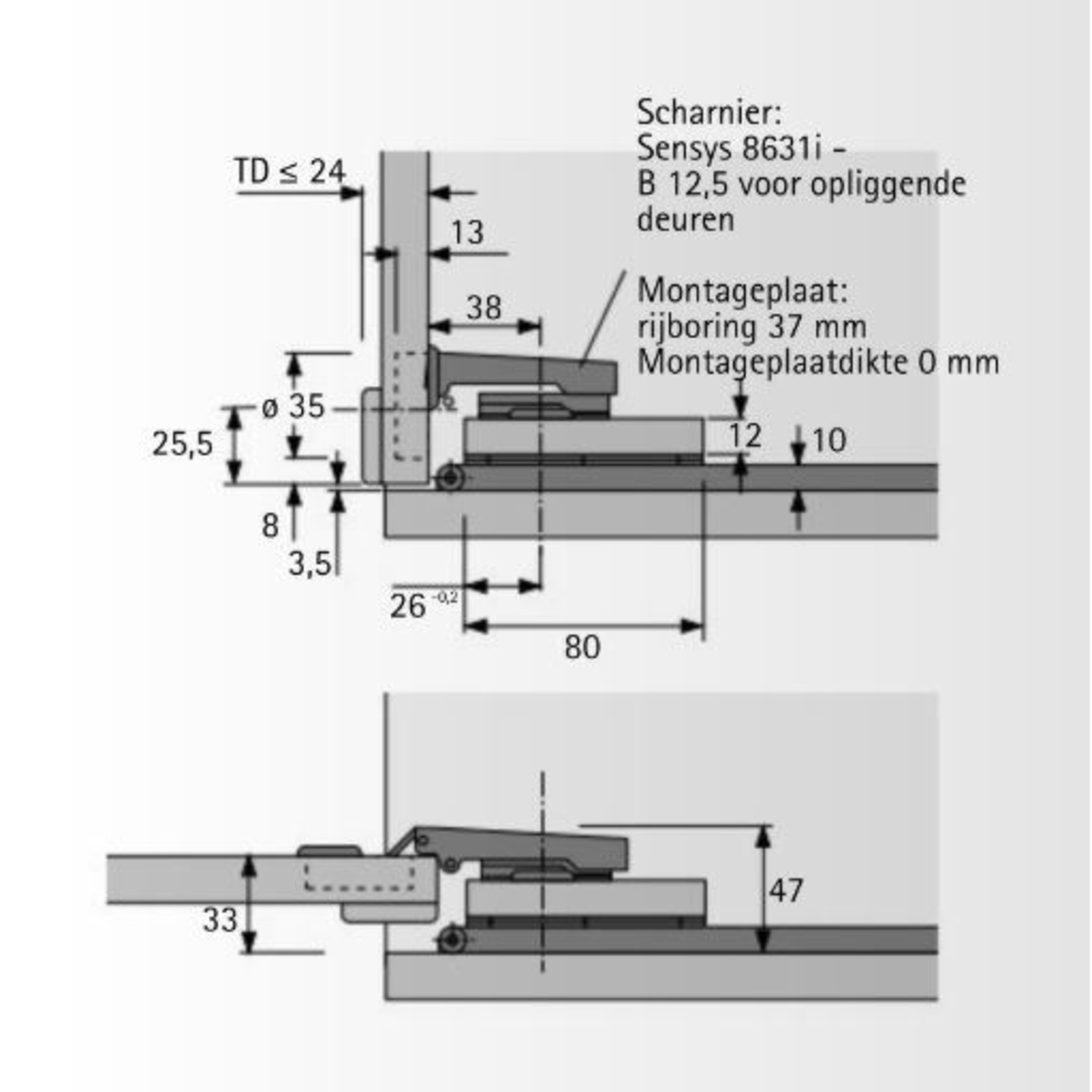 Draaischuifdeursysteem KA 5740 /  300 mm
