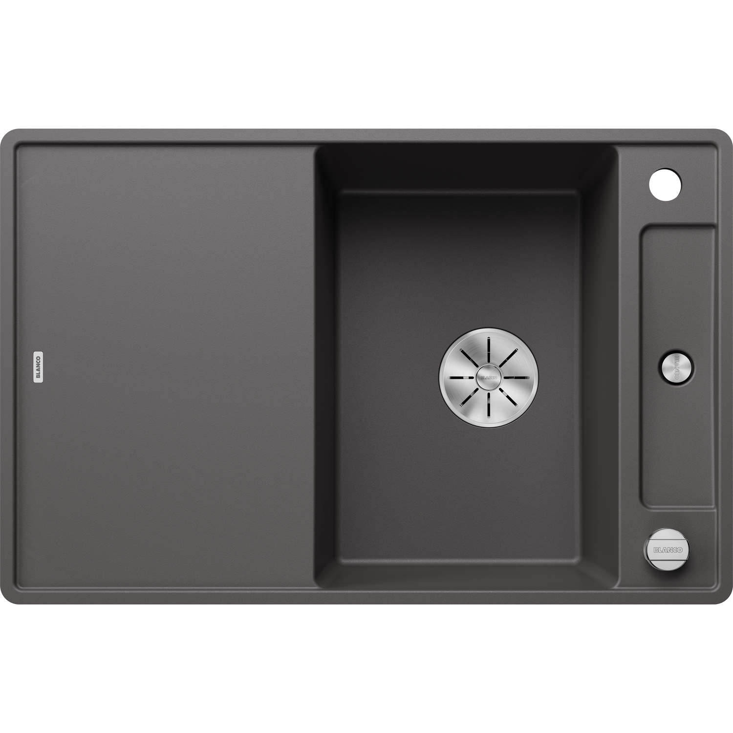 Blanco Axia III 45 S-F rock grey automatische bediening