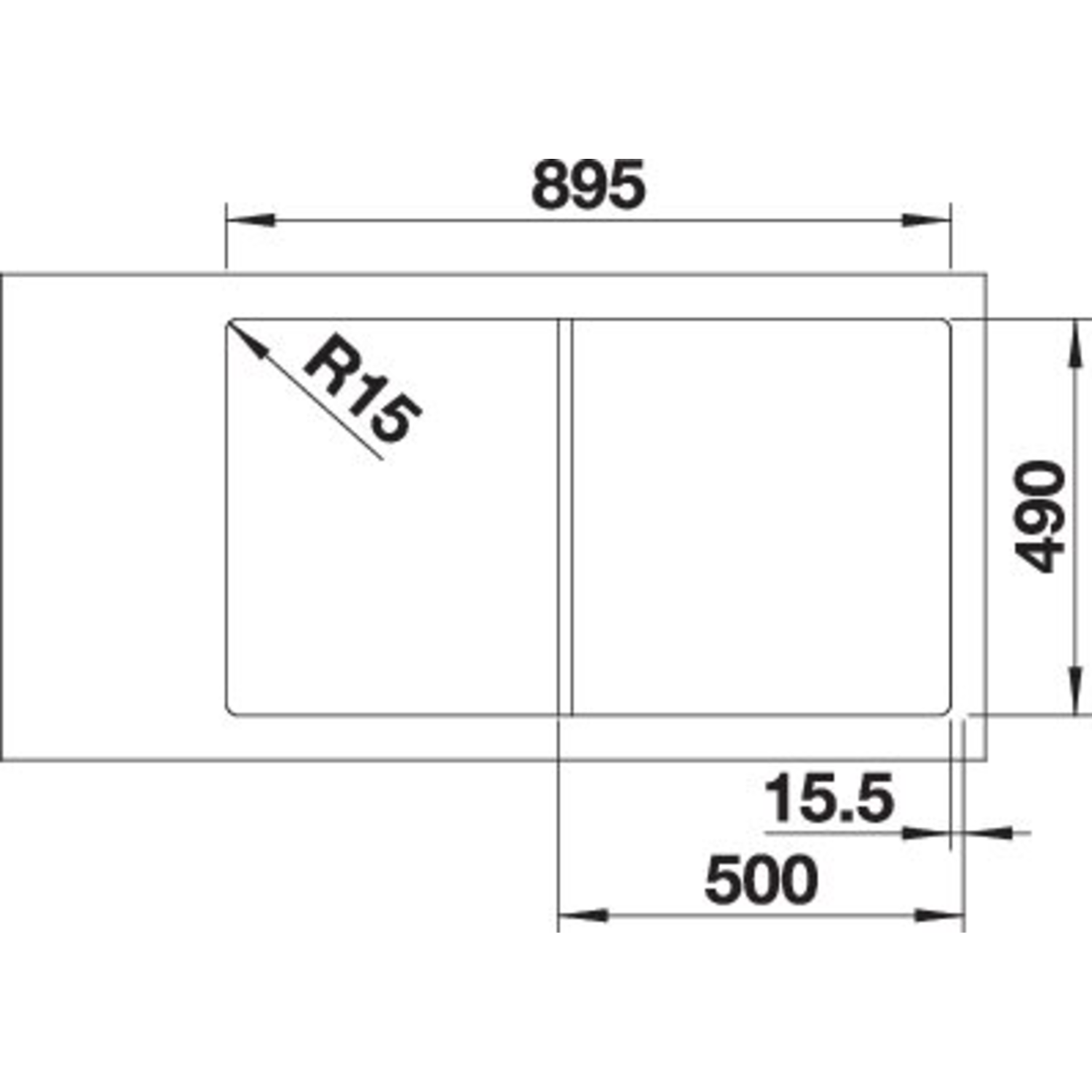 Blanco Axia III 5 S café automatische bediening