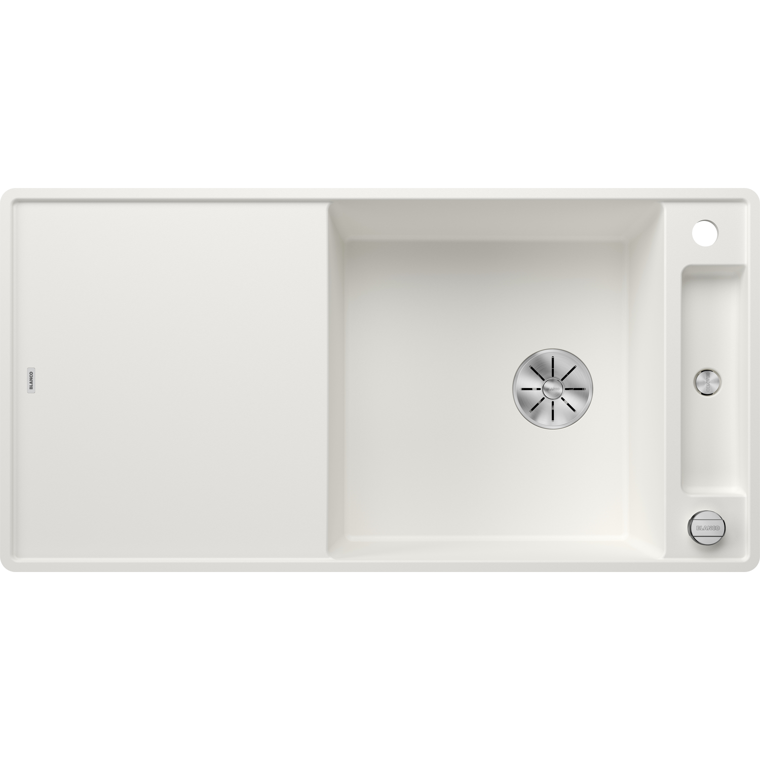 Blanco spoeltafel Axia III XL 6S-F wit auto+pl glas