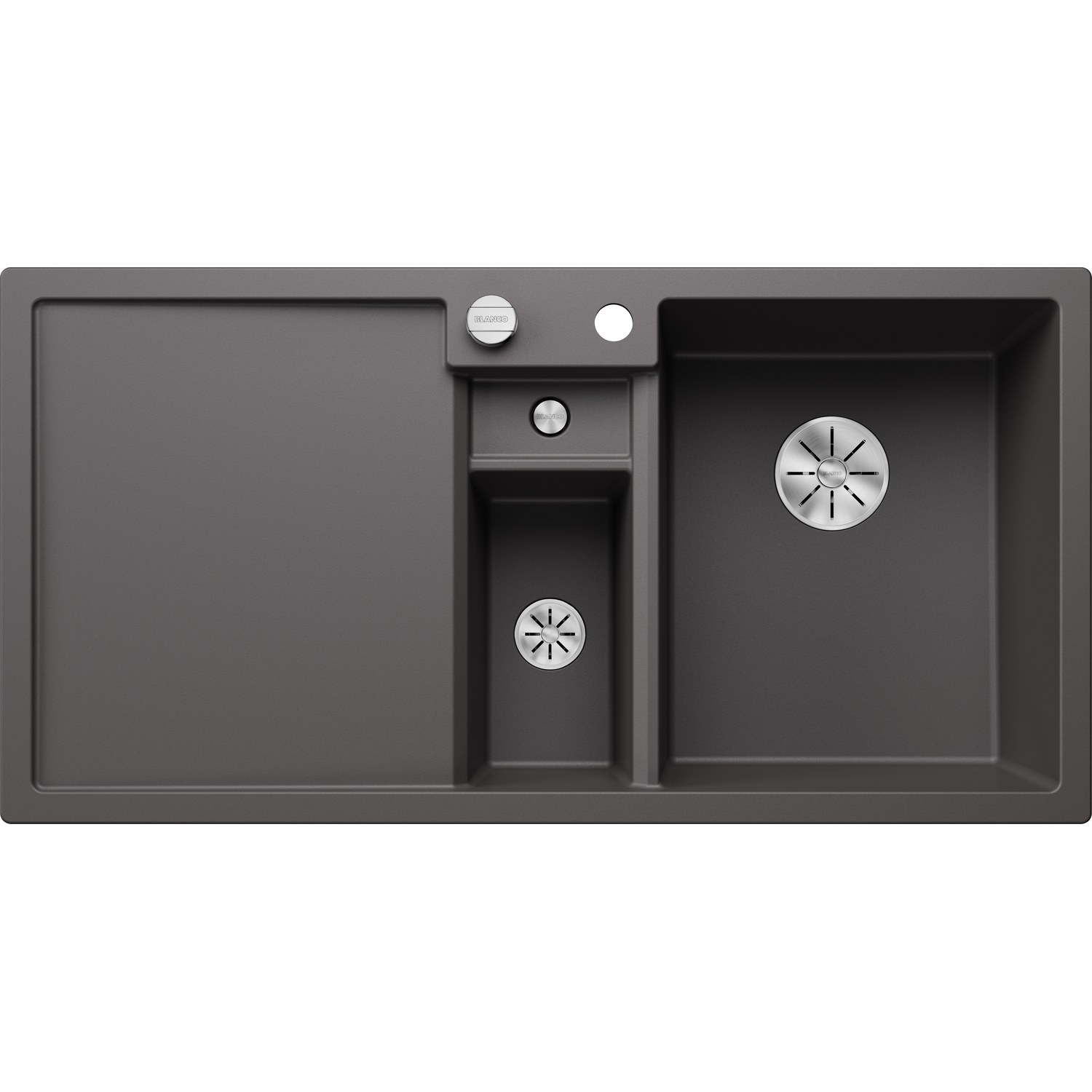Blanco spoeltafel collectis rock grey auto