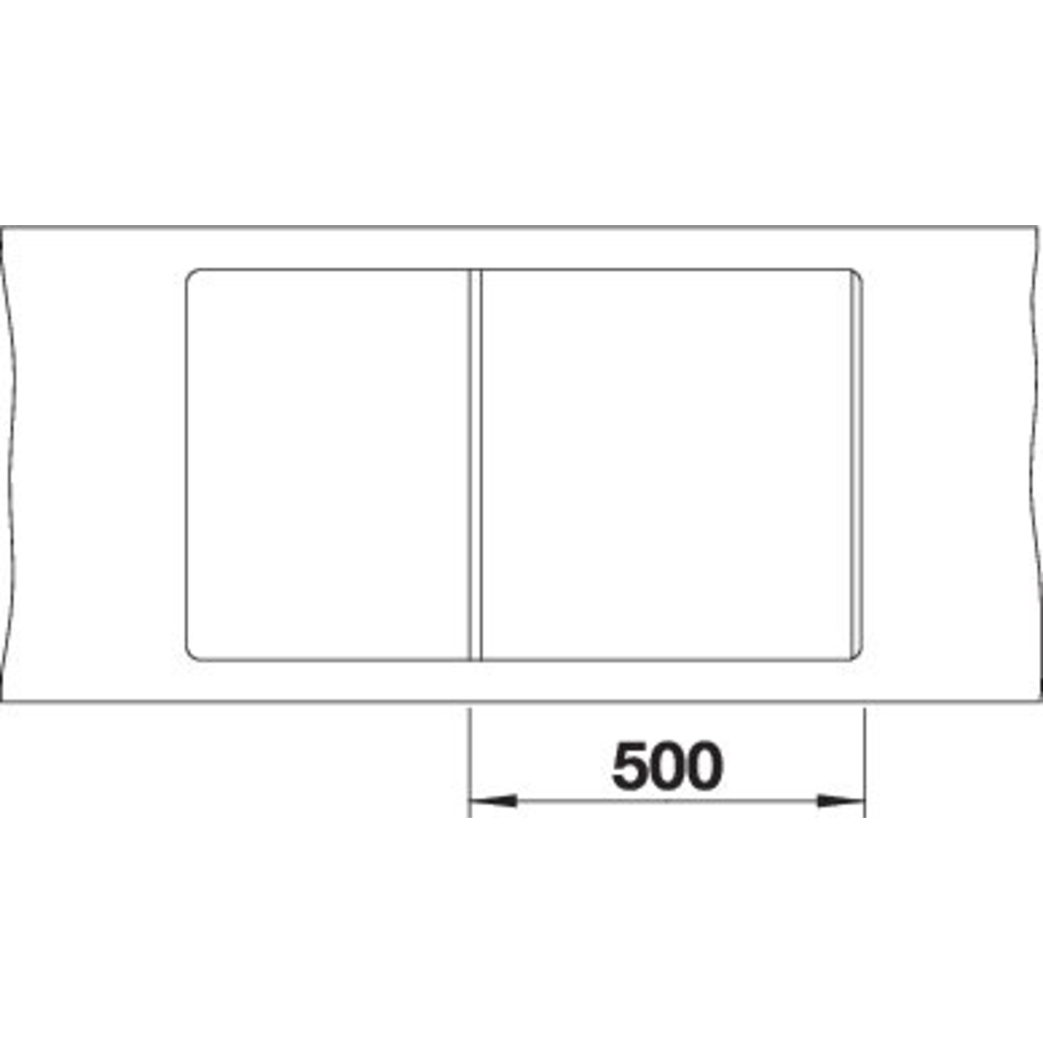 Blanco spoeltafel metra 5 s-f café auto.