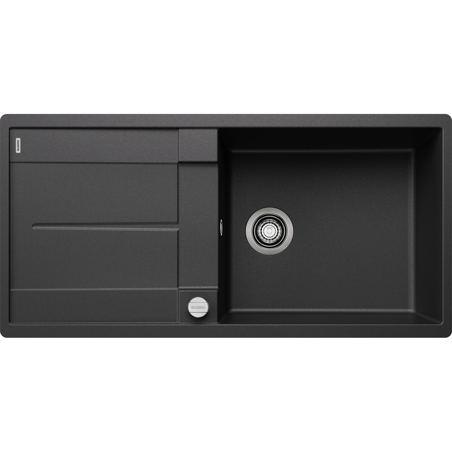 Blanco spoeltafel metra xl 6 s-f antraciet auto.