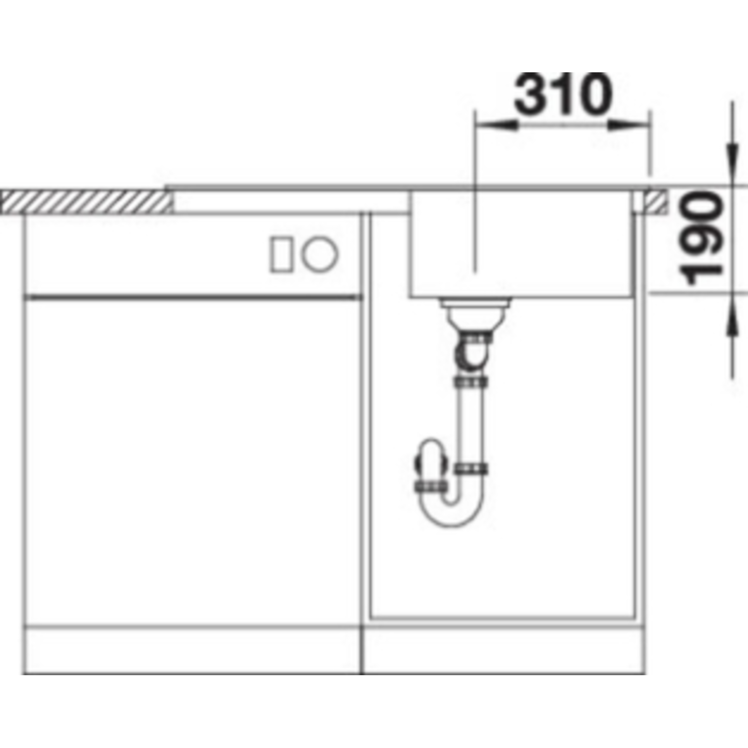 Blanco spoeltafel sona 5 s café