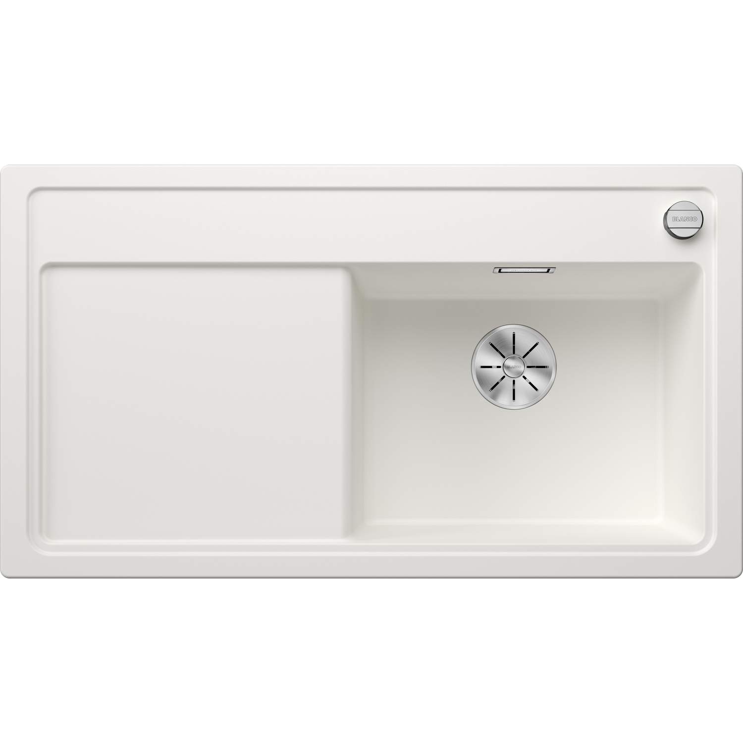 Blanco Zenar 5 S-F rechts wit automatische bediening