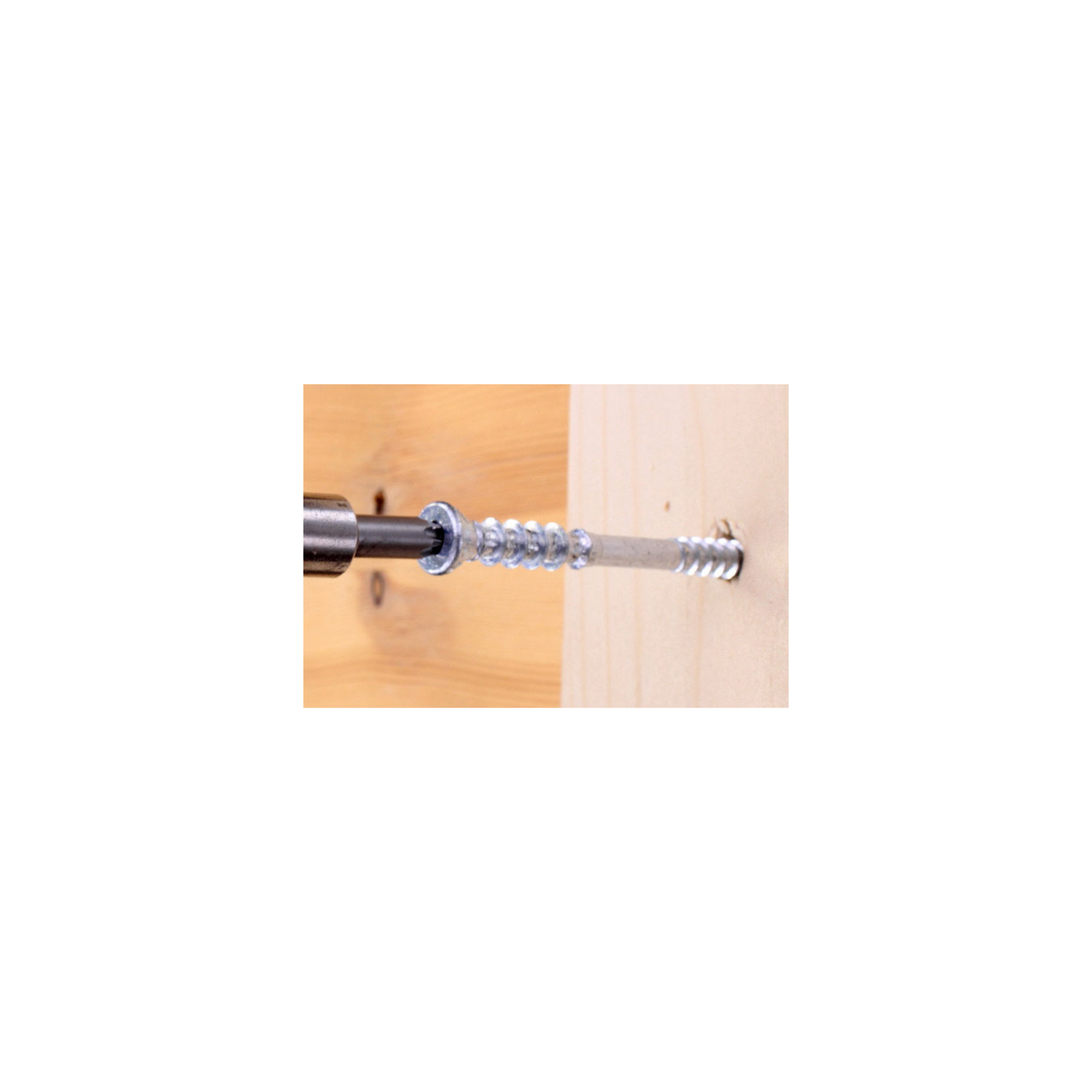 Afstandschroef 6x100 PK TZD verzinkt hout-hout