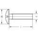 Schroef voor kastbaarhouder M6x35mm
