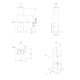 Novy salsa 60 cm RVS wanddampkap