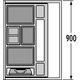 Hailo separato-k 90cm 52l2 x 18l + 2 x 8l 2 x 18l + 2 x 8l