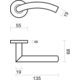Deurkruk Pro gi shape 19mm inox plus r+e