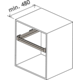 Moka frame k.650 614-664mm Soft alu