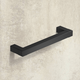 Greep Cadro, boorafstand 128, L 140.5 mm, B 12.5 mm, H 35 mm, mat zwart