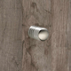 Knop Agrinum, H 26 mm, ø 18 mm, roestvrij staal geborsteld