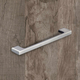 Greep Belluno, boorafstand 160 / 192 mm, L 200 mm, B 9 mm, H 30 mm, roestvrij staal finish geborsteld
