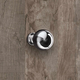 Knop Bona, H 41 mm, ø 30 mm, glans verchroomd