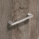 Greep Chalcis, boorafstand 128, L 147 mm, B 11 mm, H 31 mm, roestvrij staal finish geborsteld