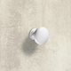 Knop Cirpi, H 27 mm, ø 30 mm, Wit
