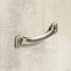 Greep Flavia, boorafstand 96, L 145 mm, B 28 mm, H 28 mm, Mat vernikkeld