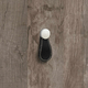 Knop Galati, L 27 mm, H 57 mm, zwart leer