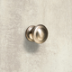 Knop Larru, H 27 mm, ø 30 mm, Tinkleurig geborsteld
