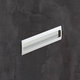 greep om in te laten Misnia, boorafstand 96, L 116 mm, B 54 mm, H 18.5 mm, Aluminiumkleurig