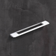 Greep Nubia, boorafstand 256, L 309 mm, B 8 mm, H 35 mm, glans verchroomd