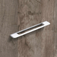 Greep Nubia, boorafstand 256, L 309 mm, B 8 mm, H 35 mm, glans verchroomd