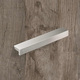 Greep Rovigo, boorafstand 96, L 111 mm, B 16 mm, H 25 mm, roestvrij staal finish geborsteld