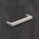 Greep Utinum, boorafstand 128, L 138 mm, B 10 mm, H 35 mm, roestvrij staal finish geborsteld