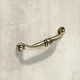 Greep Alberta, boorafstand 96, L 110 mm, B 14 mm, H 28 mm, messingkleurig antiek